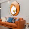 Orange Sunshine Metal Wall Art