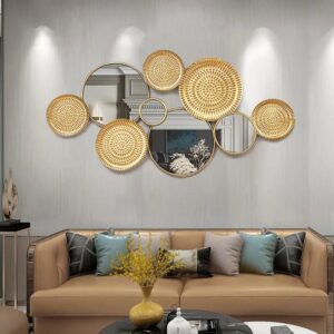 Golden Platter Metal Wall Artx