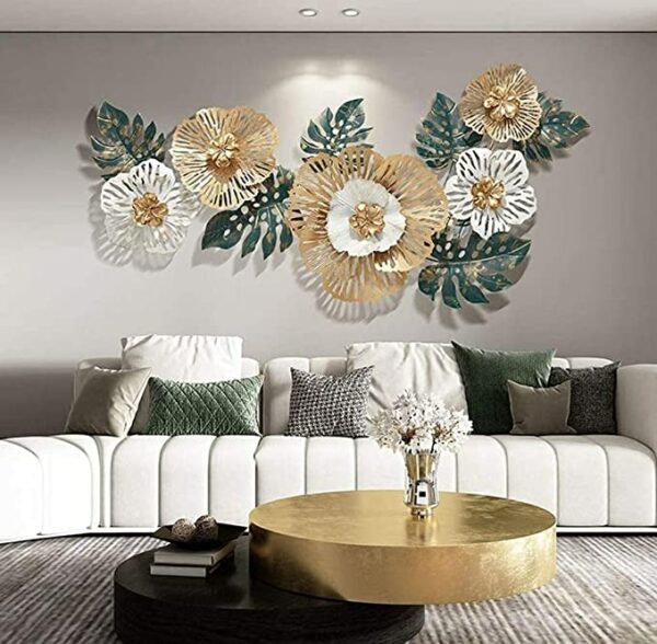 Floral Home Decor Metal Wall Art
