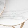 Elegant Metal Marble Nesting Tables