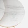 Minimalist Nesting Tables With Marble Top gold