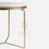 Minimalist Nesting Tables With Marble Top gold