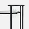 Dual Marble Side Table Black