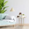 Dual Marble Side Table Gold