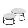 Marble Nesting Table Black