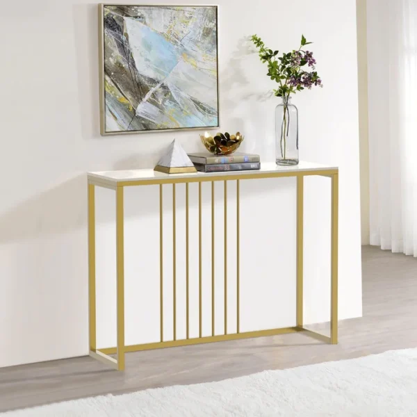 Odine Gold Console Table