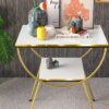 Gold Nightstand Side Table