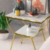 Half Round Marble Side Table