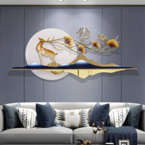 Winter Deer Metal Wall Art