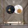 Black And White Metallic Plates Wall Art