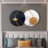 Black And White Metallic Plates Wall Art