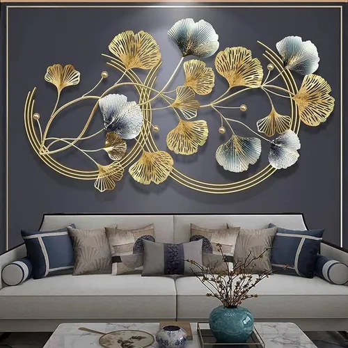 Black and Gold Wrought Iron Wall Art