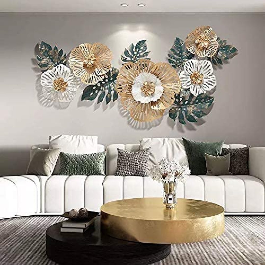 Floral Home Decor Metal Wall Art