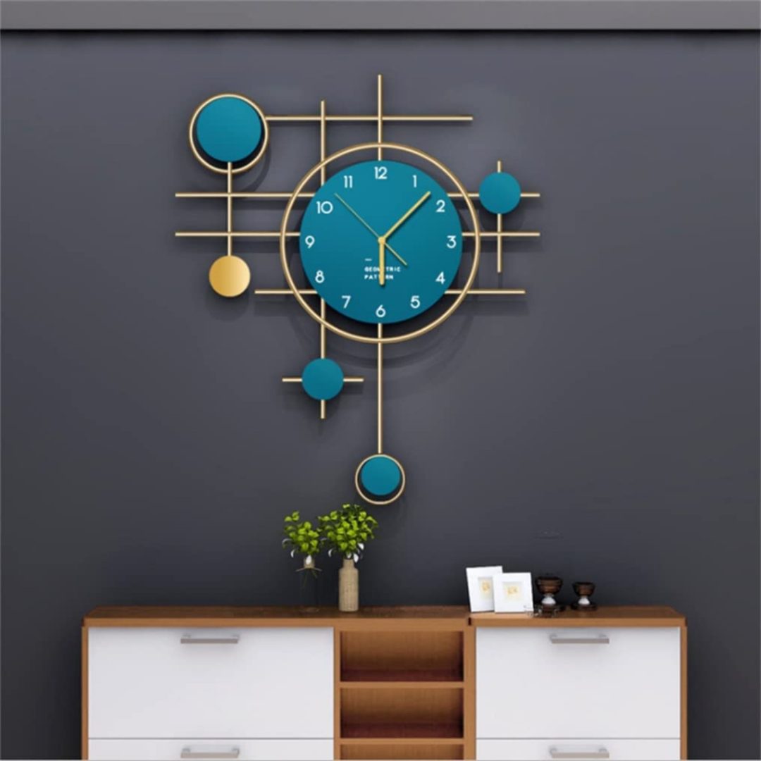 Blue Antique Wall Clock