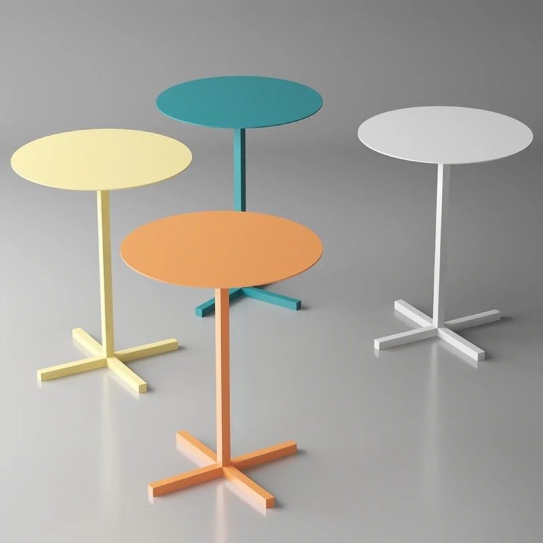 Colorful Round End Side Table